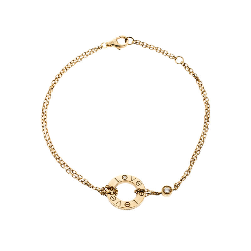 [BIJOUX]BRACELET AMOUR 2 DIAMANTS