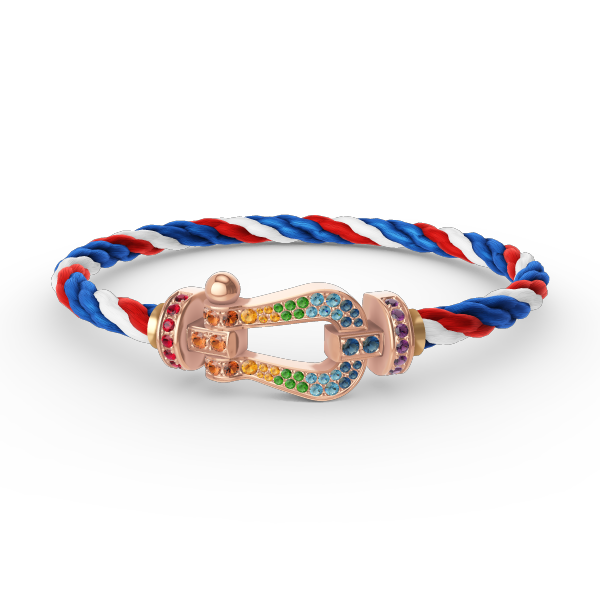 [BIJOUX]FORCE LARGE HORSESHOE  COLORED DIAMOND BRACELET ROSE GOLDBIJOUX