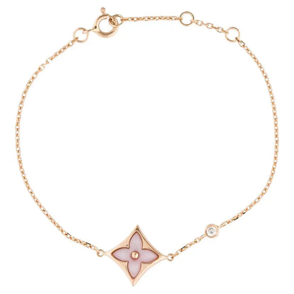[BIJOUX]BRACELET STAR 1 DIAMANT OR ROSE