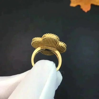 [BIJOUX]CLOVER MALACHITE RING