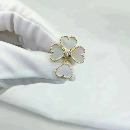 [BIJOUX]SWEET CLOVER WHITE MOP RING