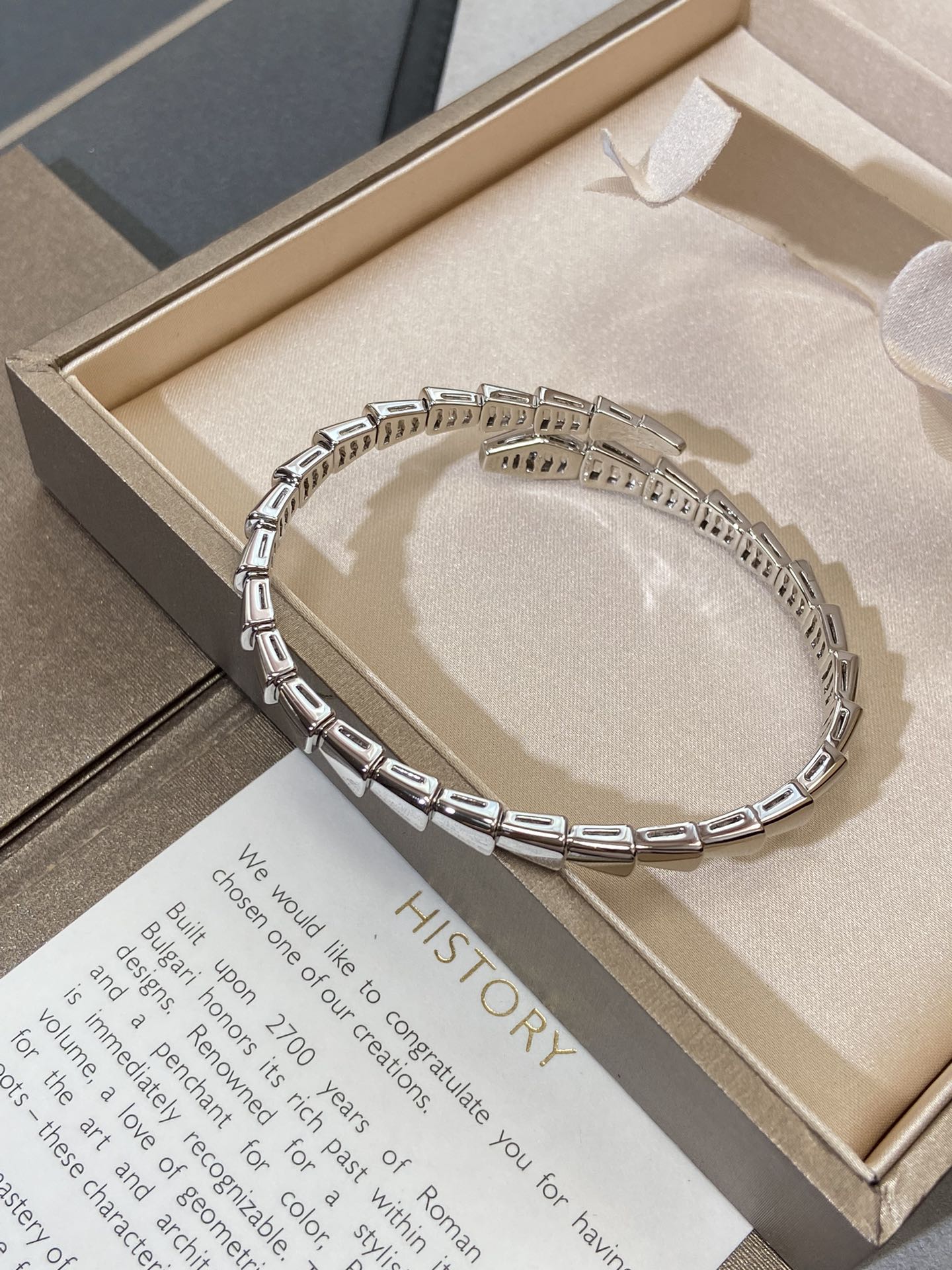 [BIJOUX]SERPENTI VIPER SILVER BRACELET
