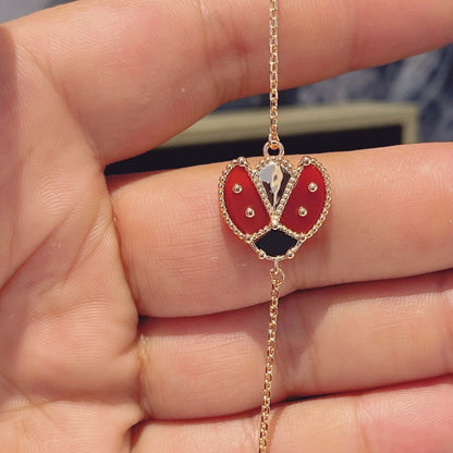 [BIJOUX]LUCKY SPRING 1 MOTIF PINK GOLD BRACELET