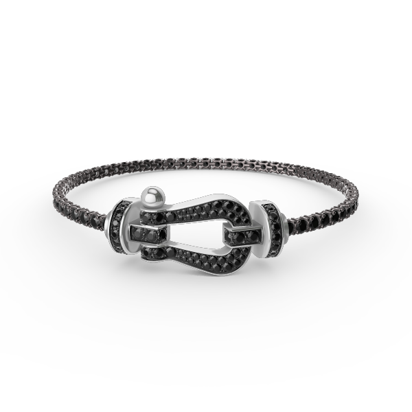 [BIJOUX]FORCE  LARGE HORSESHOE FULL DIAMOND TENNIS BRACELET